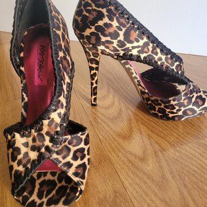 Betsey Johnson Leopard Print Heels
